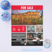 Für den Verkauf Flyer - Red Modern (Einzeln)