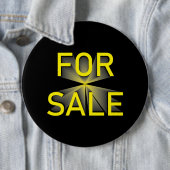 für den Verkauf gelb schwarz Button (Beispiel)