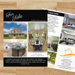 Für den Verkauf Real Anwesen Listing 2 Sided Moder Flyer<br><div class="desc">Zeigen Sie Ihren Eintrag auf diesem schicken zweiseitigen echten Anwesen-Flyer mit einem schwarzen Akzent. Schicken Sie diese klassischen Flyer an potenzielle Kunden, die in Ihrer Nähe wohnhaft sind. Passen Sie Ihren Firmennamen und Ihre Kontaktdaten auf der Rückseite Ihres Anwesen an. Zeichn neue Kunden, indem du diese Just Listed Zuhause-Fotos anzeigst....</div>