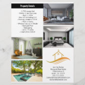 Für den Verkauf Real Anwesen Listing 2 Sided Moder Flyer (Hinten)
