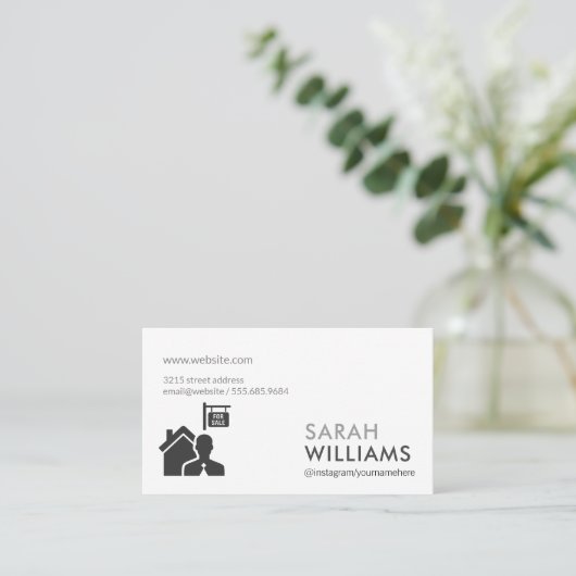 Für den Verkauf von Immobilien-Anwesen Visitenkarte (Stehend Vorderseite)