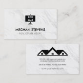 Für den Verkauf von Real Anwesen Agent Marmor Terminkarte (Vorne/Hinten)