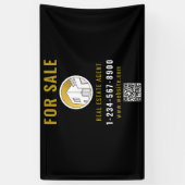 Für den Verkauf von Real Anwesen Agent Moderne Log Banner (Vertikal)