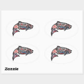 FÜR DEN VERKEHR OVALER AUFKLEBER (Blatt)