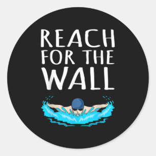Für den Wall Fun Baden Schwimmlehrer Männer kommen Runder Aufkleber