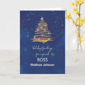 Für den Weihnachtsbaum des Boss individuell einste Karte (Gelbe Blume)