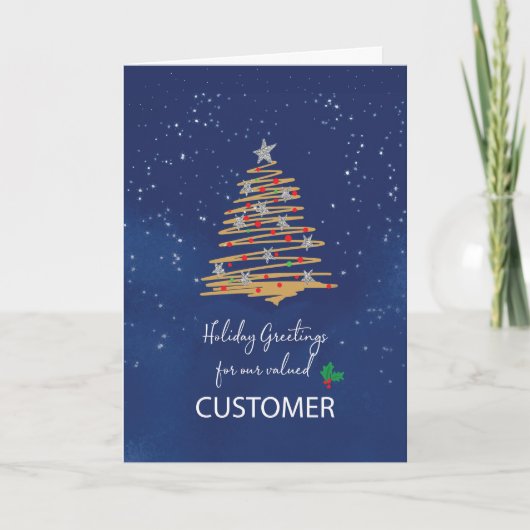 Für den Weihnachtsbaum des Kunden auf der Marine Karte (Vorderseite)