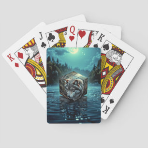 Für den Wolf Lover Spielkarten