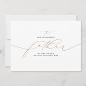 Für den wunderbaren Vater der Groomhochzeit (Vorderseite)