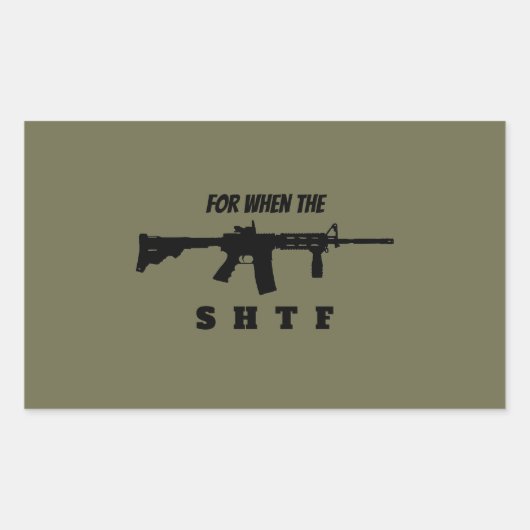 Für den Zeitpunkt des Aufklebers Rechteckiger Aufkleber (Vorderseite)