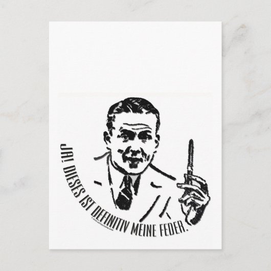 Für deutsche Verfasser Postkarte (Vorderseite)