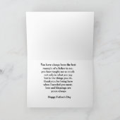 Für dich am heutigen Tag des Vaters Karte (Innenseite)