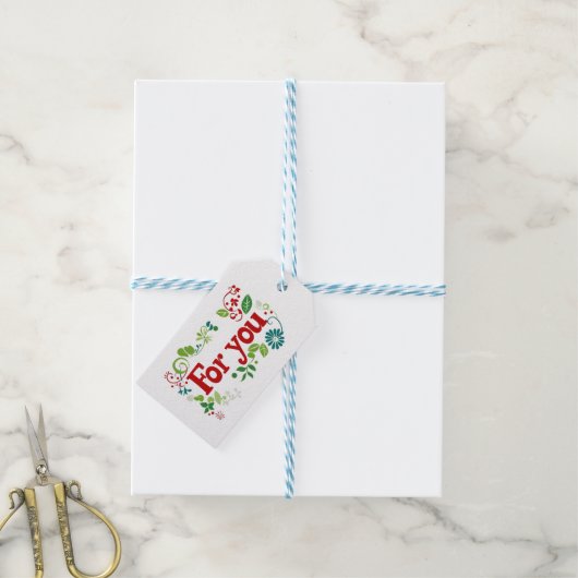 Für dich bunt geschenkanhänger (Mit Garn)