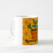 Für dich Daumen drücken Kaffeetasse (Vorderseite Links)