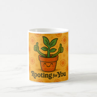 Für dich Daumen drücken Kaffeetasse