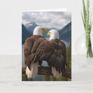 Für dich denken Weißkopfseeadler Karte