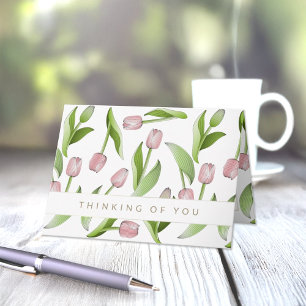 Für Dich gedachte moderne rosa Tulpe Karte