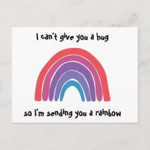 Für Dich gedachte Regenbogen-Postkarte Postkarte