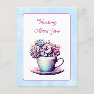 Für Dich   Hübsche Blumenfreundschaft Postkarte