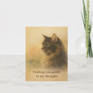 Für Dich, Katze Karte   Sanfte Unterstützung