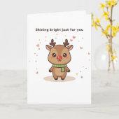 Für dich leuchtend Süße Puchi Dōshi Karte (Gelbe Blume)