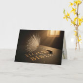 Für Dich Löwenzahn-Sämling auf einer Bibel Karte (Gelbe Blume)