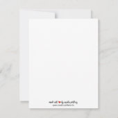 für dich Maus mit Blumenstrauß Mitteilungskarte (Rückseite)