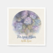 Für Dich Mutter Hortensien Blumen Serviette (Vorderseite)