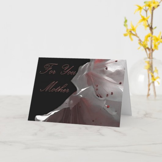 Für dich Mutter Karte (Gelbe Blume)