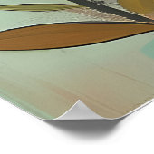 Für dich selbst ist wahres Plakat - Aquamarin und (Ecke)