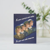 Für dich selbst postkarte (Stehend Vorderseite)