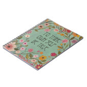 Für dich selbst sei ein echtes Blumenbuch - Aquama Notizblock (Linke Seite)