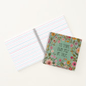 Für dich selbst sei ein echtes Blumenbuch - Aquama Notizblock (Innenseite)