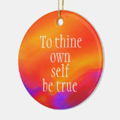 Für dich selbst sei wahrer Untersetzer von Jo Imag Keramik Ornament (Links)