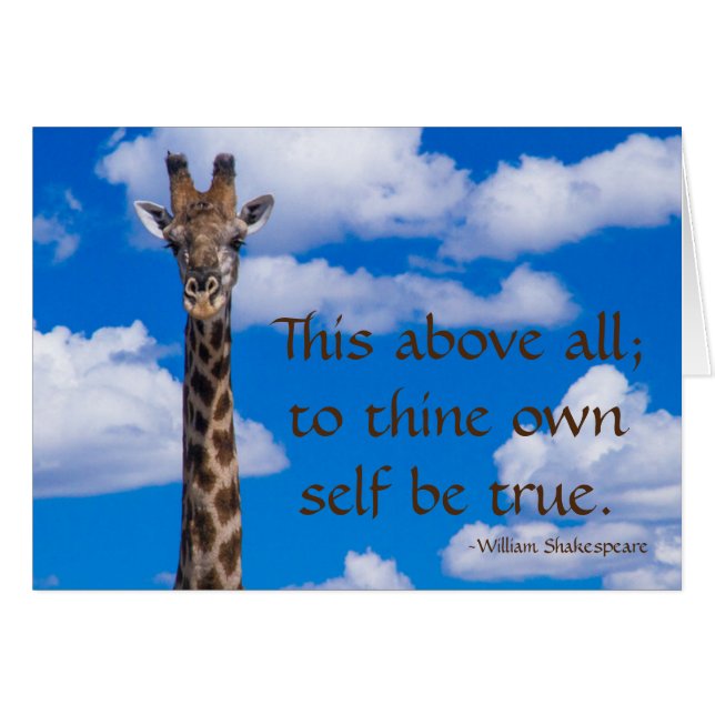 Für dich selbst wahr sein (Vorderseite (Horizontal))