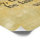 Für dich selbst wahr sein — Kunstposter Poster (Ecke)