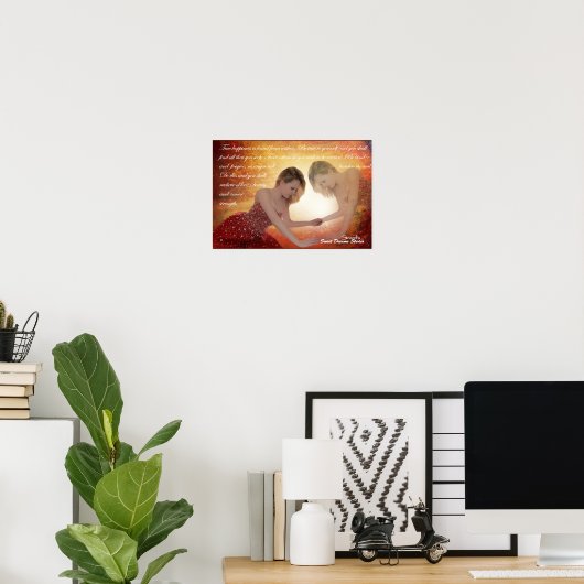 Für dich selbst wahr sein poster (Heimbüro)