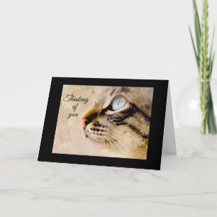 Für Dich von der Katze gefaltete Grußkarte Karte