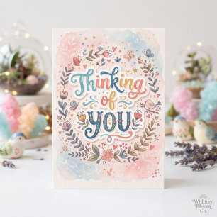 Für Dich Whimsical Floral Karte