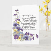 Für die Absolventen Karte (Gelbe Blume)