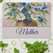 Für die Aquarellvase anpassbare Vase Geschirrtuch (Gefaltet)