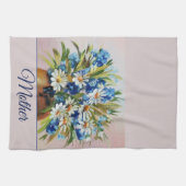 Für die Aquarellvase anpassbare Vase Geschirrtuch (Horizontal)
