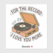 Für die Aufnahme: Ich Liebe Sie mehr 💖 Aufkleber (Blatt)