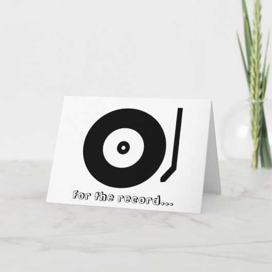 Für die Aufzeichnung.. Ich Liebe dich! Grußkarte Karte (Vorderseite)