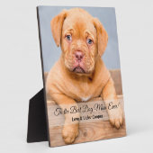 Für die beste Hunde-Mama je benutzerdefiniertes Fo Fotoplatte (Seite)