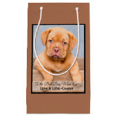 Für die beste Hunde-Mama je benutzerdefiniertes Fo Kleine Geschenktüte (Vorderseite)