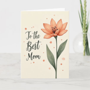 Für die beste Mama Blumenkarte Karte