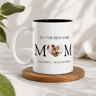 Für die beste Mama Foto Herz Tasse – Personalisier