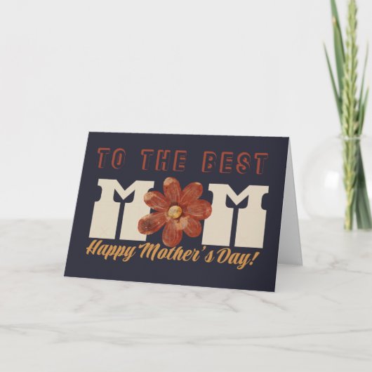 Für die BESTE Mama, Muttertagskarte Karte (Vorderseite)
