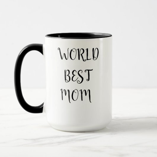 für die beste Mutter der Welt Tasse (Links)